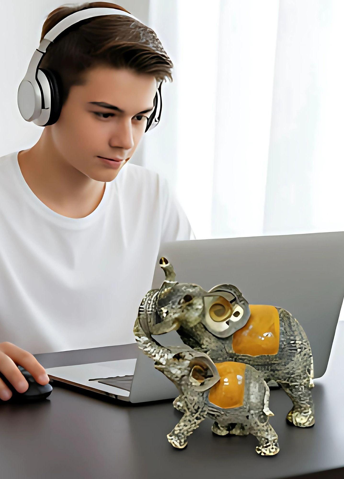 Figura Decorativa Elefante Vintage Adorno Estatua Jhn-2