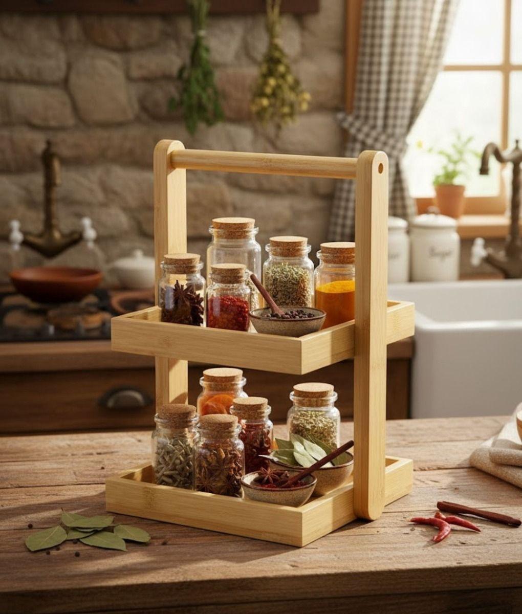 Bandeja Decorativa Organizador Versátil 2 Niveles Asa Jhn-6