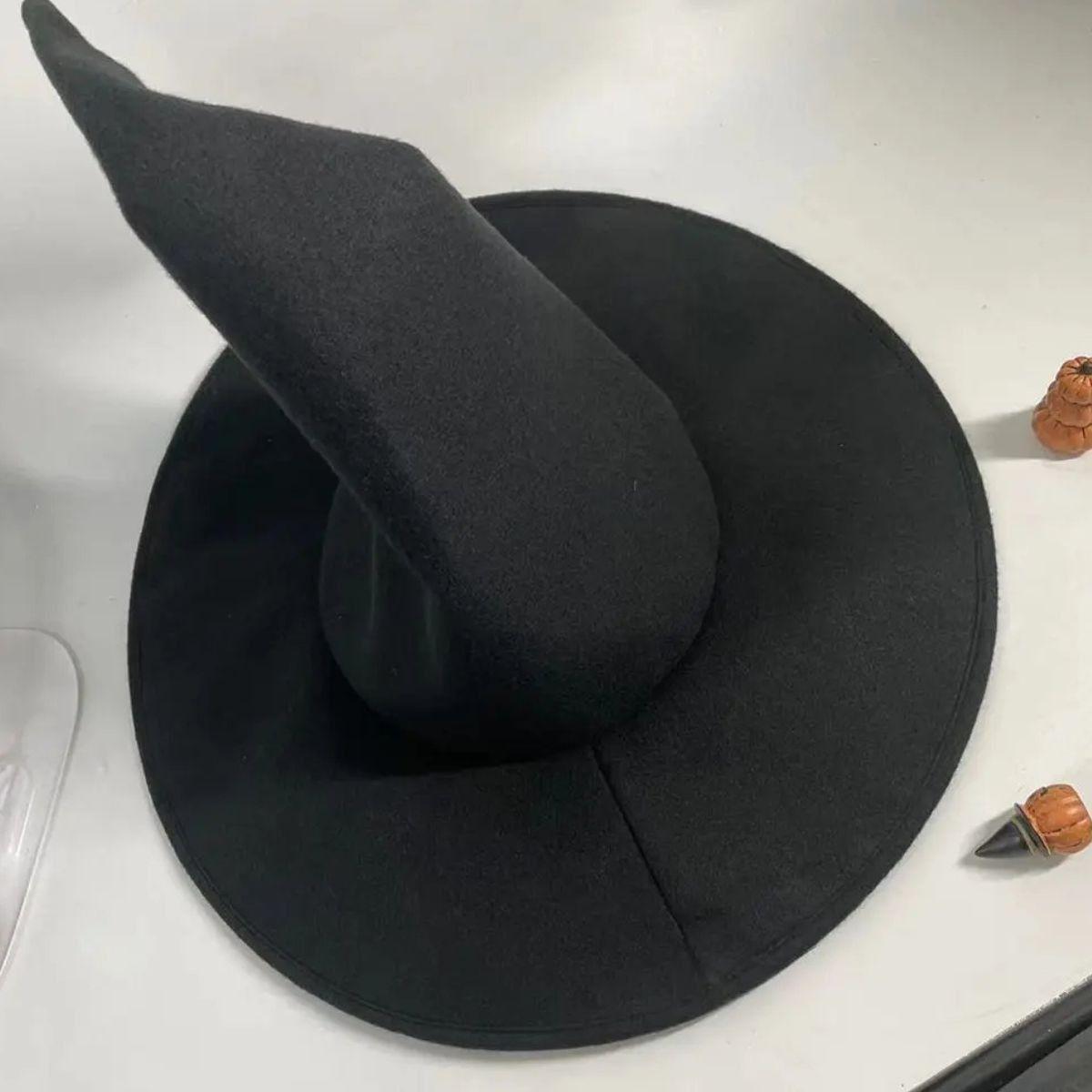 Sombrero Bruja Gamuza Halloween Unisex Flexible Pack x12 Jhn-6