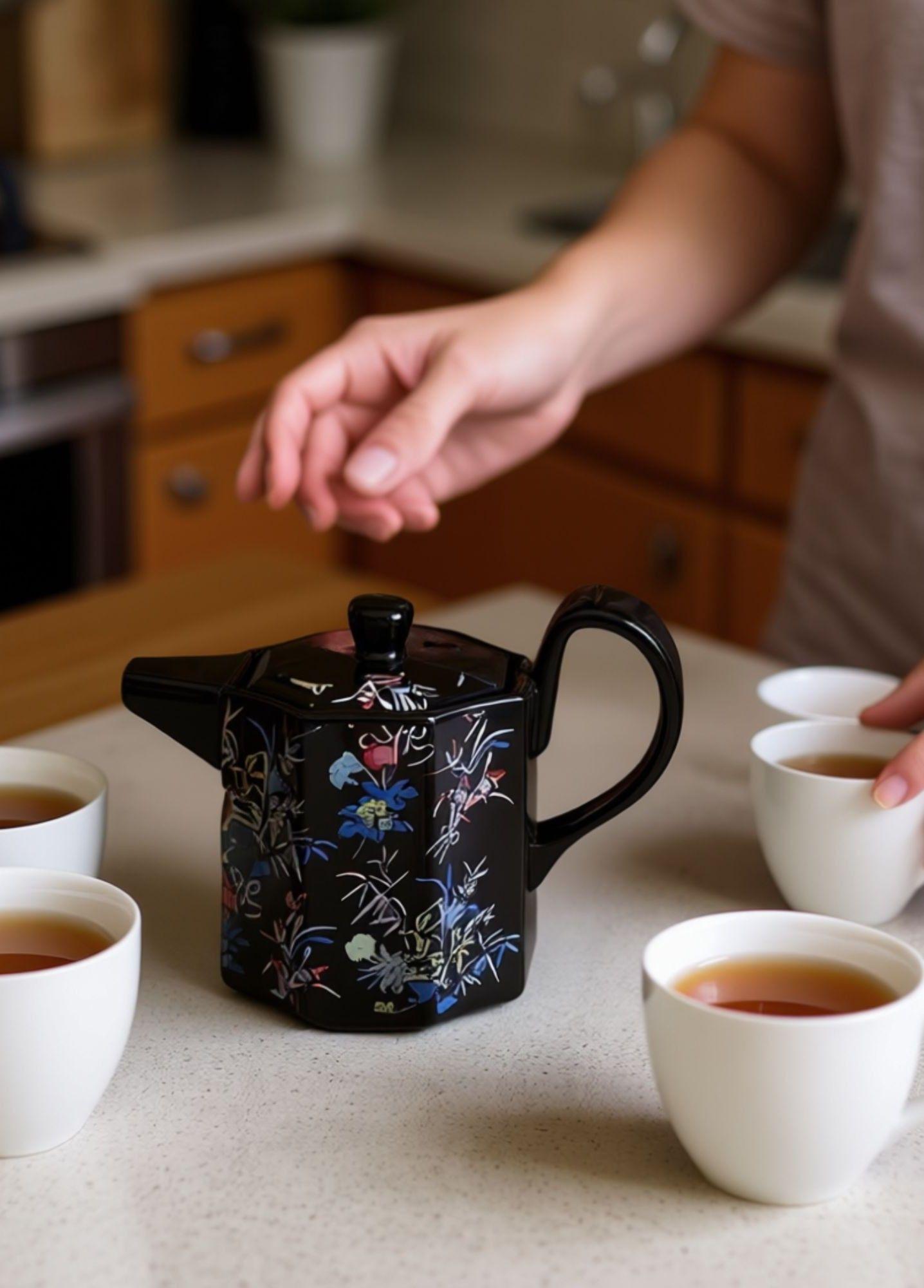 Tetera Diseño Geométrico Elegante Decoración Hogar Jhn-6