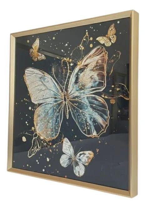 Cuadro Decorativo Pared Sinfonía Mariposas Cósmico Jhn-2