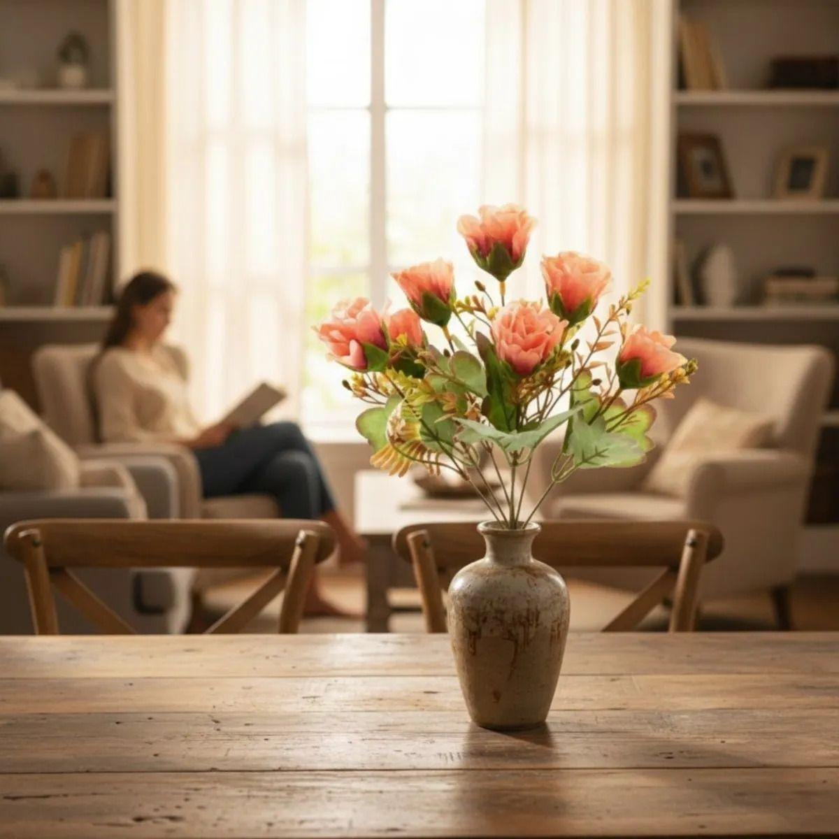 Set 4 Ramo Artificial Floral Ornamental Armonía Botánica Jhn-3