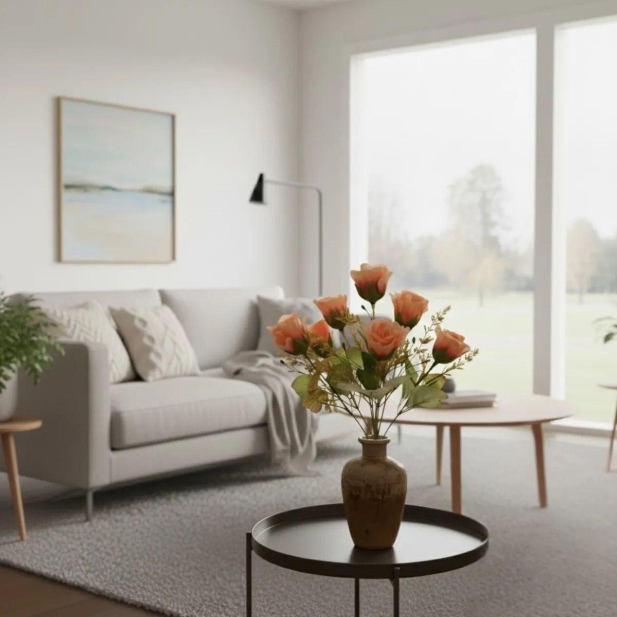 Set 4 Ramo Artificial Floral Ornamental Armonía Botánica Jhn-8