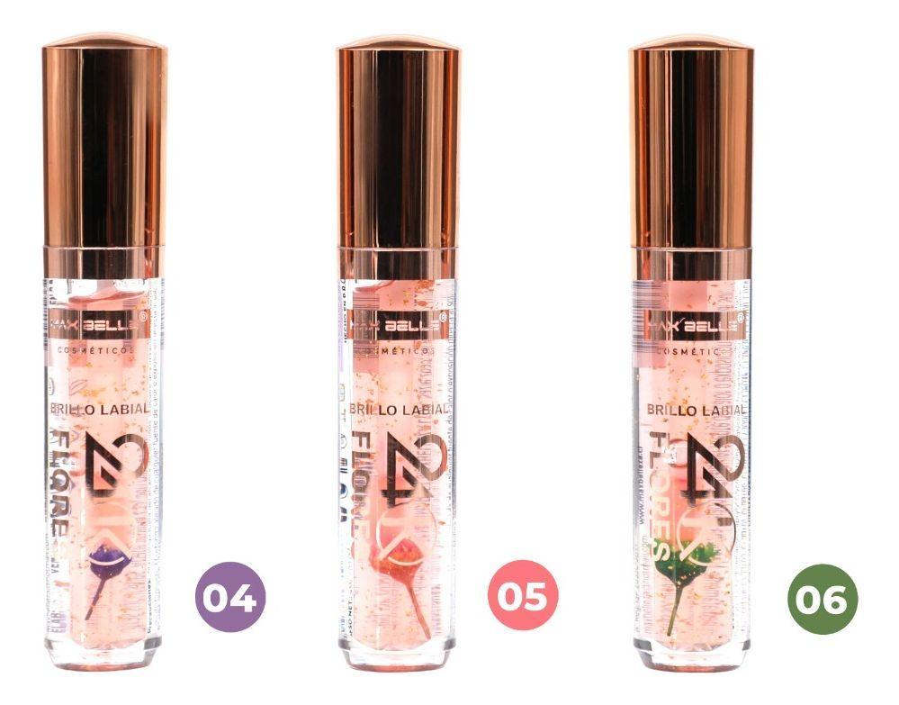 Set 3 Brillo Labial 24K Flores Hidrata Nutre Jhn-9