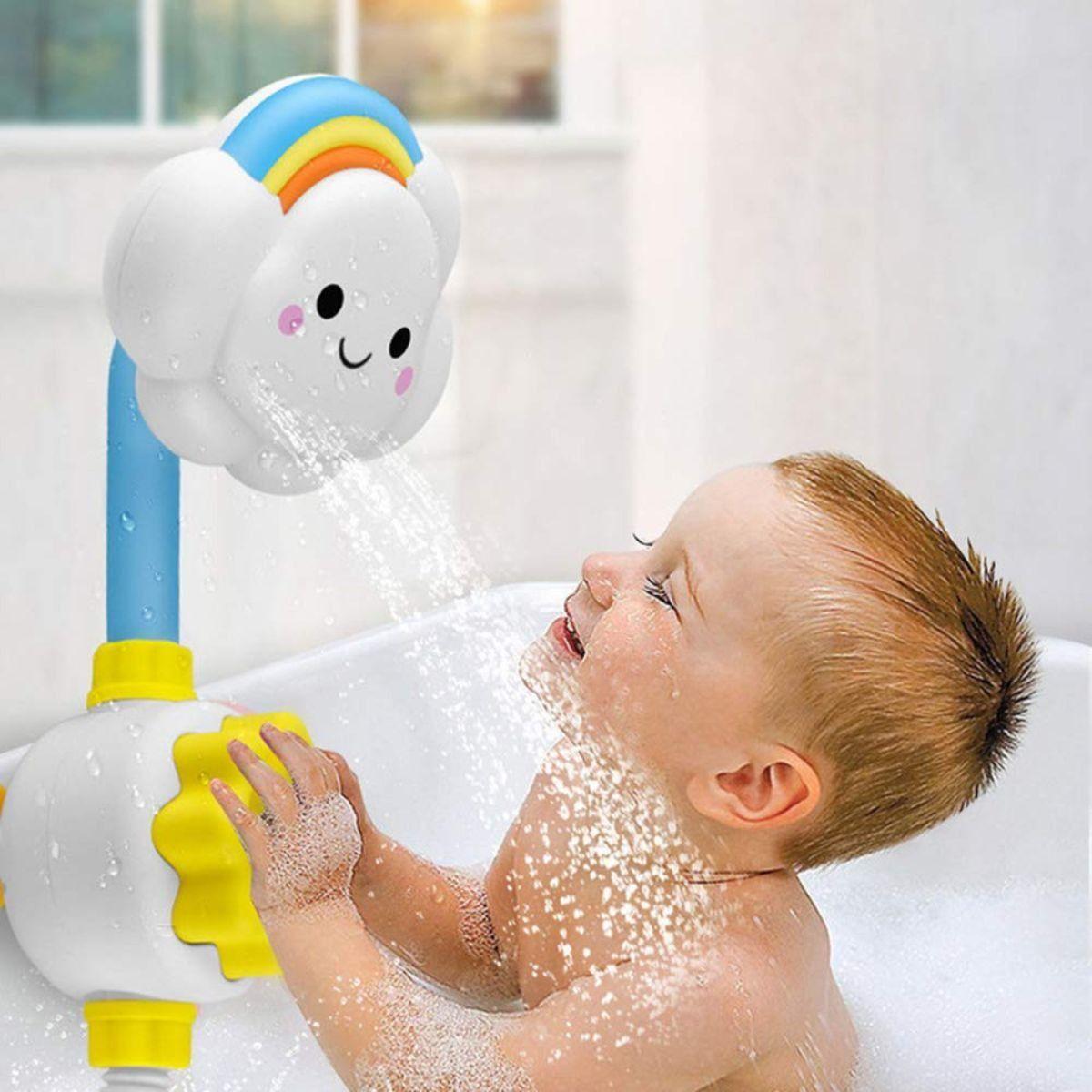 CABEZAL DE DUCHA FORMA DE NUBE BAÑO DIVERTIDO BEBE LAU-5