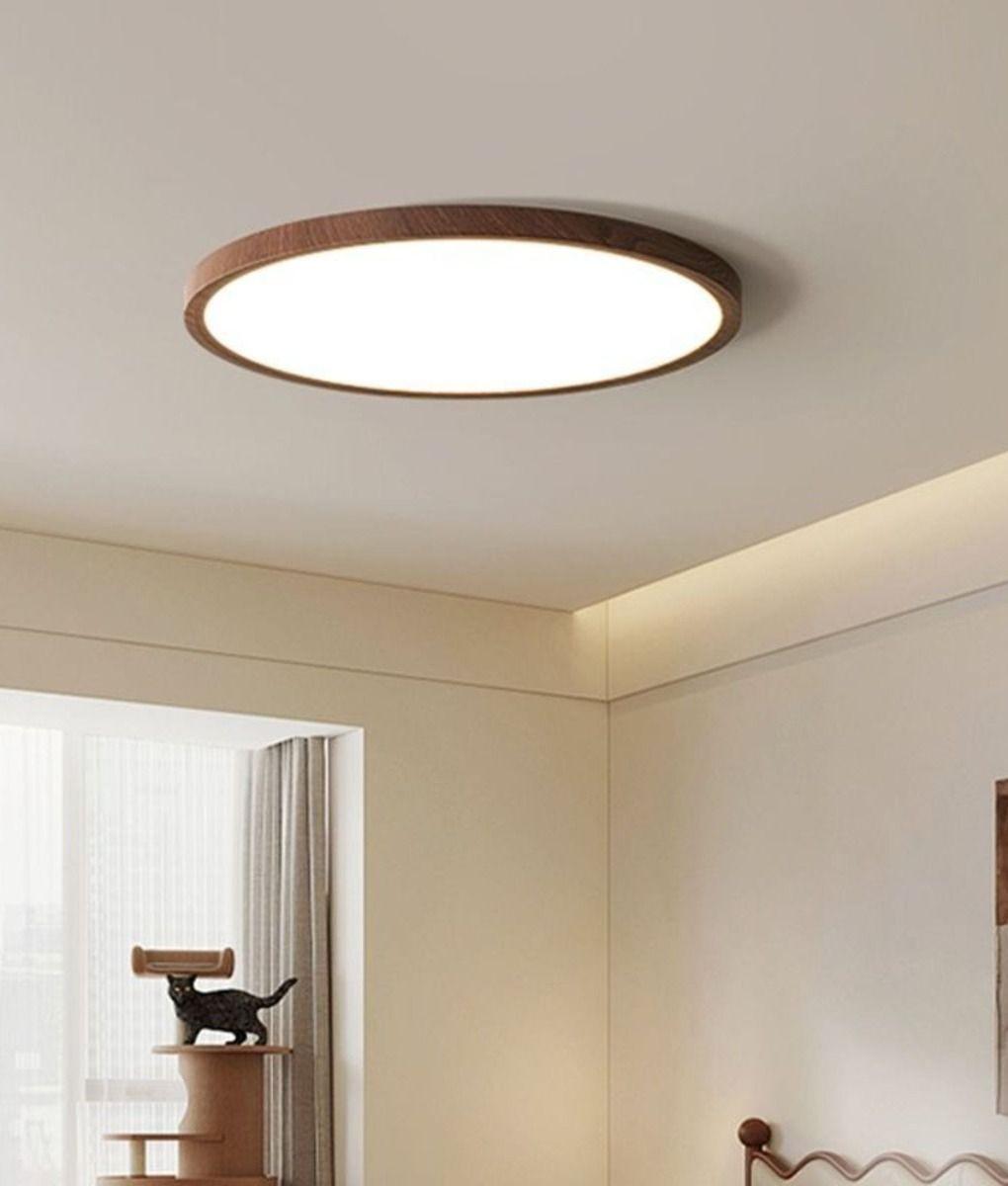 Lámpara Techo Decorativa Estilo Rústico Redonda LED Jhn-4