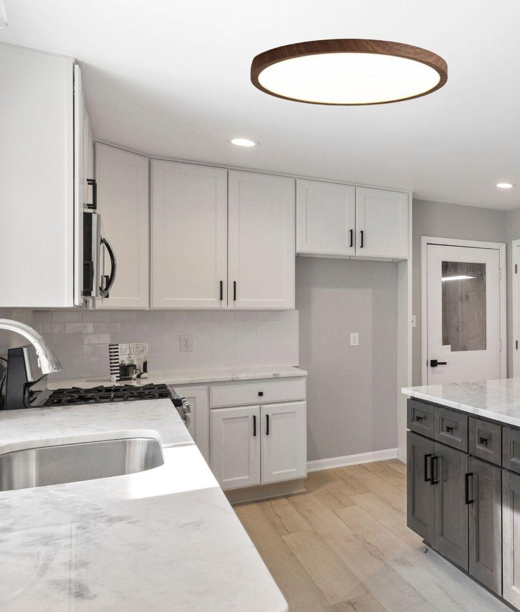 Lámpara Techo Decorativa Estilo Rústico Redonda LED Jhn-9