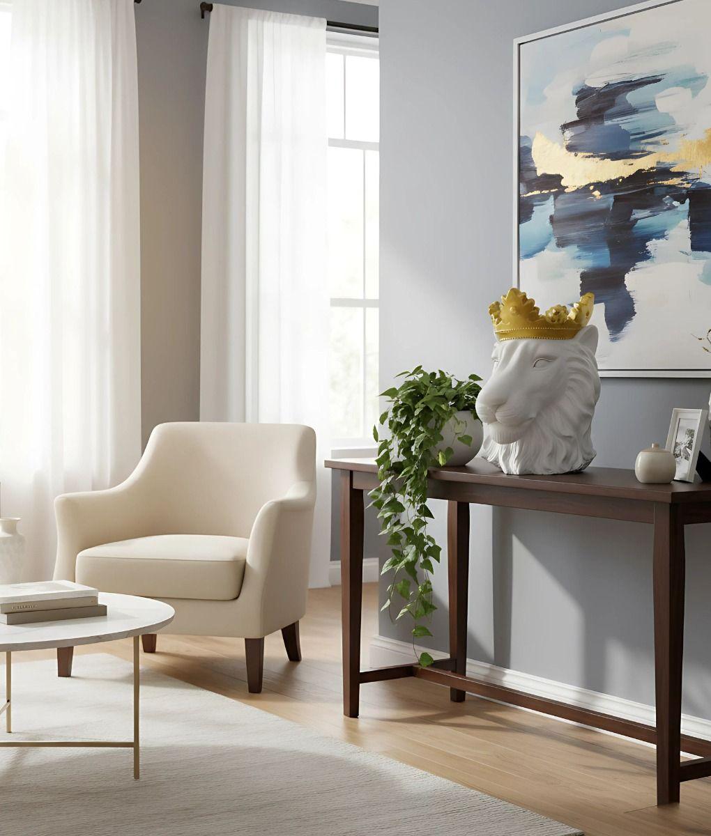 Figura Decorativa Multifuncional León Estatua Adorno Jhn-5