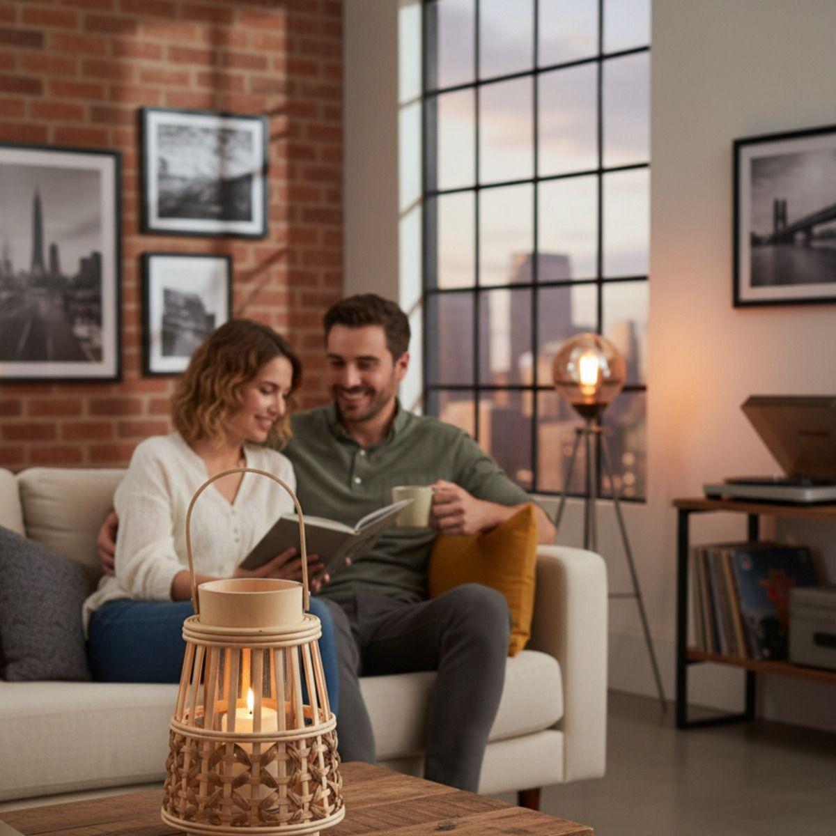 Portavelas Decorativo Diseño Tejido Silueta Moderna Jhn-2