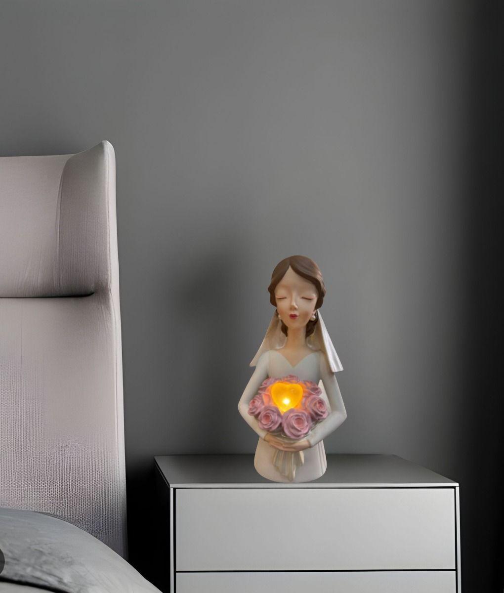 Estatua Figura Novia Decorativa Corazón Adorno Hogar Jhn-9