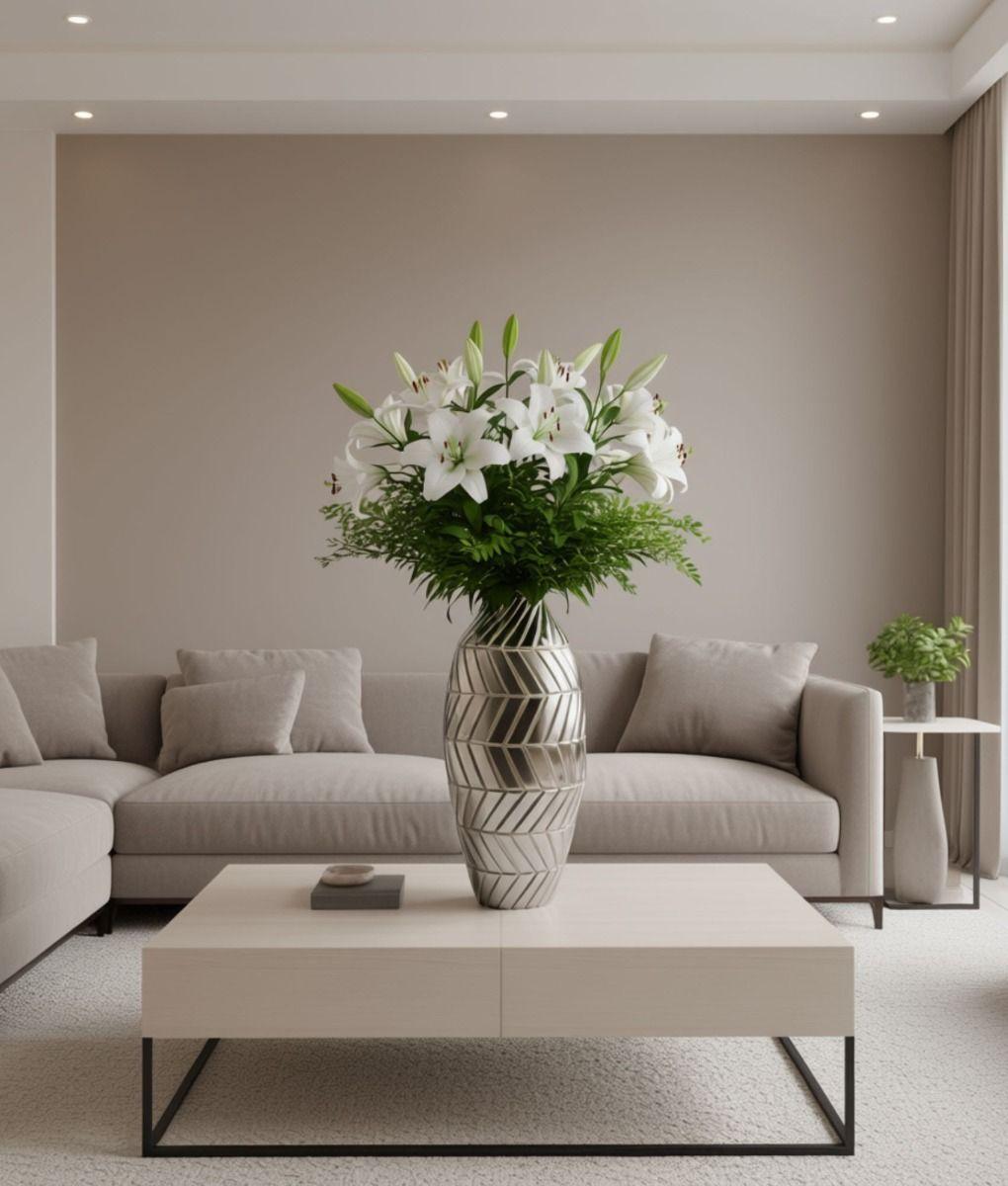 Florero Jarrón Decorativo Diseño Geométrico Intrincado Jhn-5