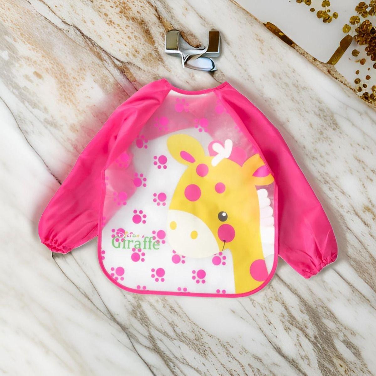 Set de 5 Babero Impermeable Manga Larga Unisex Bebés Jhn-4