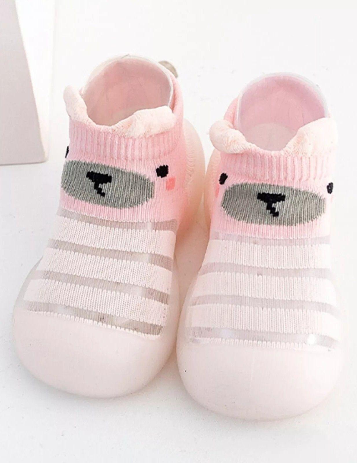 Set de 2 Zapato Calcetín Antideslizante Bebé Suave Jhn-6