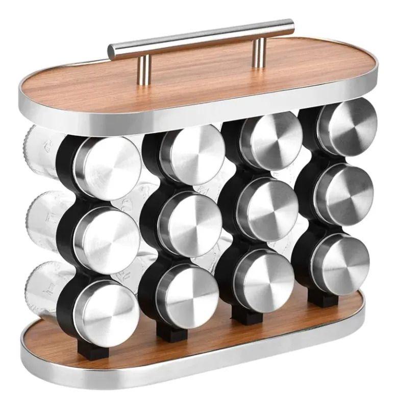 Especiero Giratorio Moderno Funcional Organizador Cocina Jhn-1