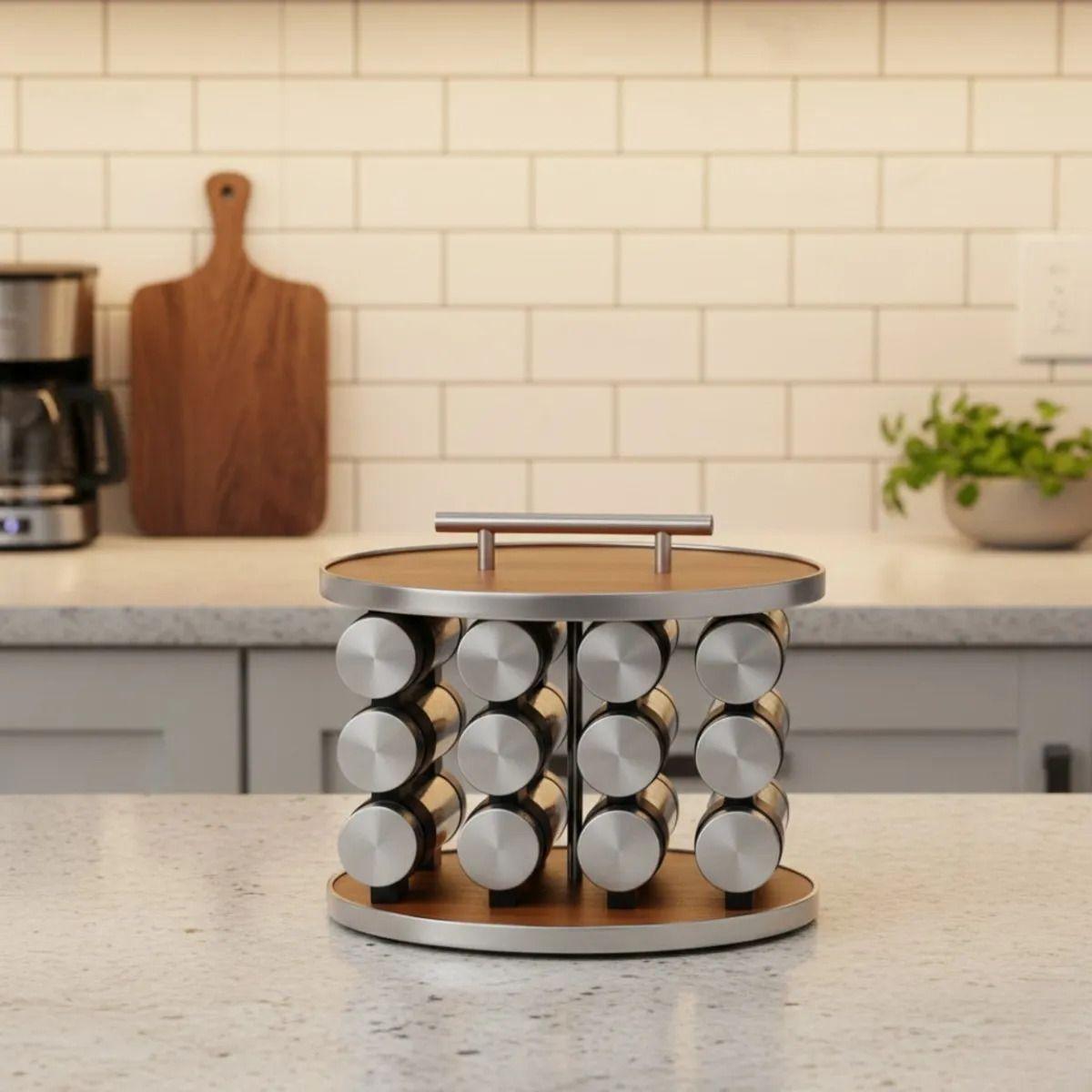 Especiero Giratorio Moderno Funcional Organizador Cocina Jhn-9