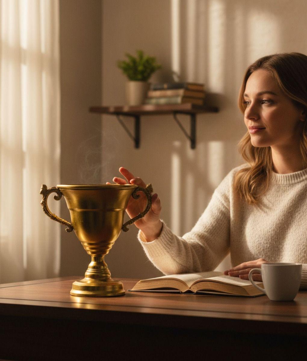 Figura Decorativa Copa Estatua Adorno Hogar Mesa Jhn-3