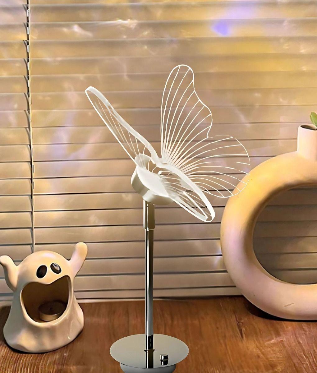 Lámpara Mesa Decorativa LED Mariposa Minimalista Hogar Jhn-8