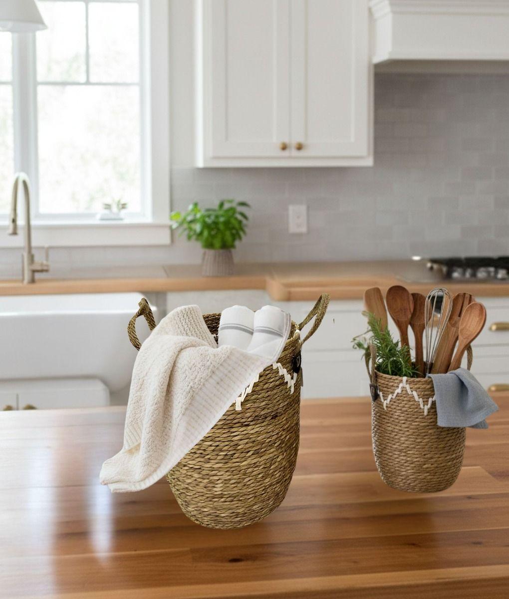 Set 2 Canasto Decorativo Moderno Cesto Almacenamiento Jhn-9