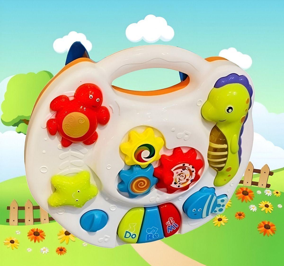 Mesa Aprendizaje Musical Juguete Didáctico 2en1 Niños Jhn-9