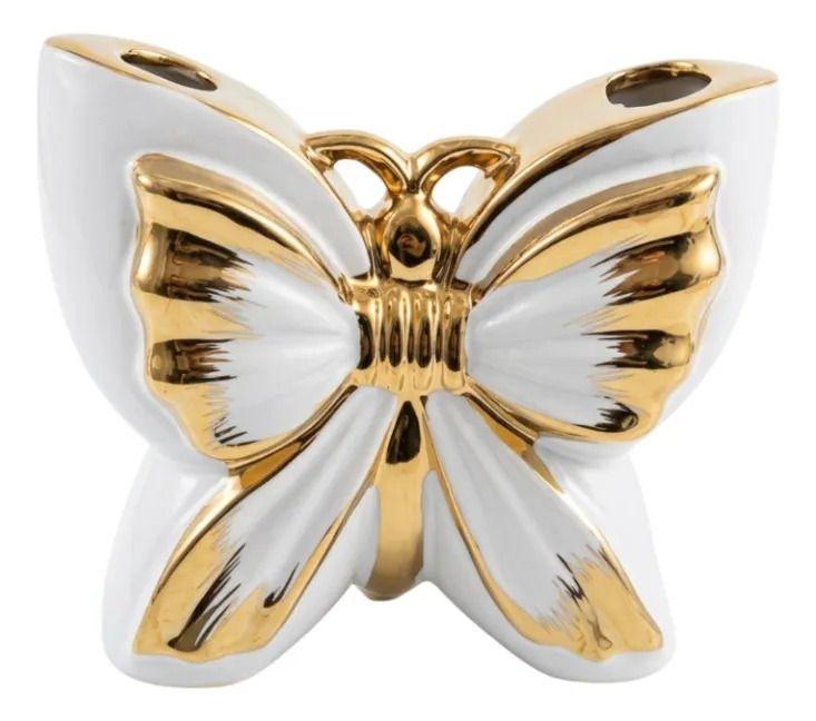 Florero Decorativo Mariposa Detalle Espejo Jarrón ALJ-0