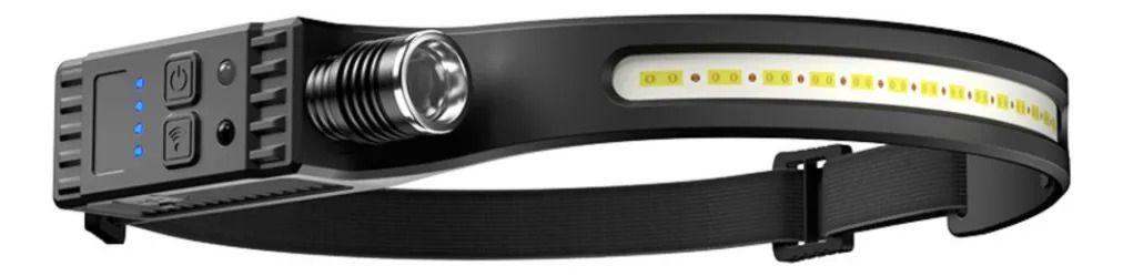 Linterna Faro Led Potente Sensor Movimiento Recargable ALJ-0