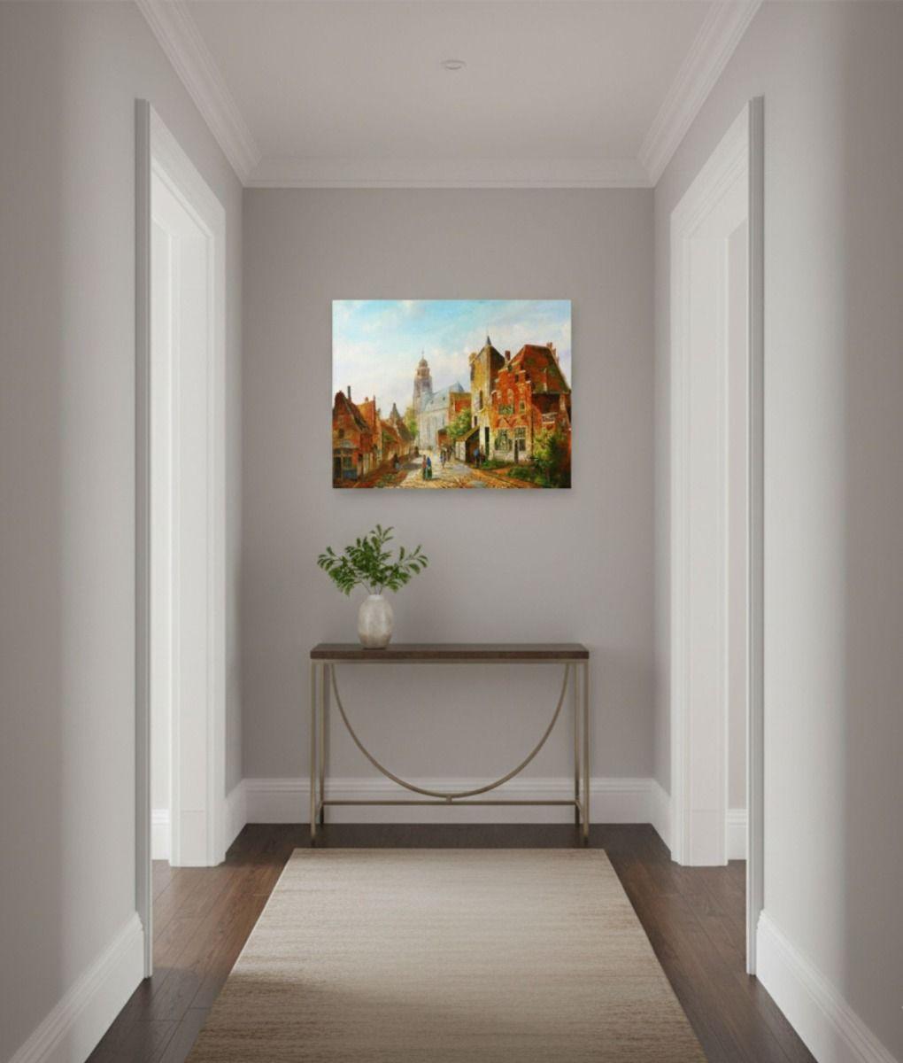 Cuadro Decorativo Pared Adorno Pueblo Decoración Hogar Jhn-7