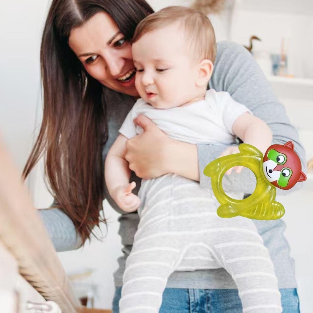 SET 6 MORDEDORES RASCA ENCIAS FORMA DE ANIMALES BEBE LAU-5