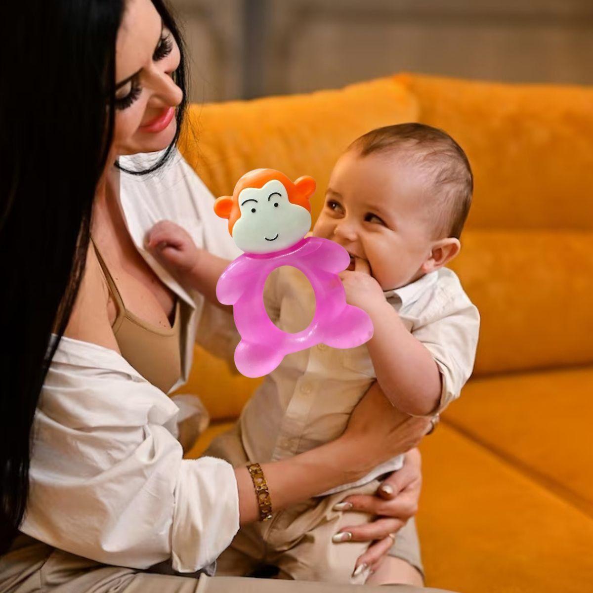 SET 6 MORDEDORES RASCA ENCIAS FORMA DE ANIMALES BEBE LAU-8