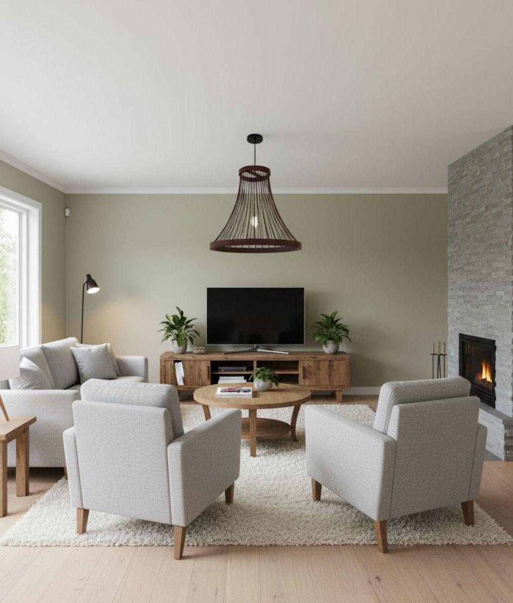 Lámpara Colgante Decorativa Cónica Diseño Estructural Jhn-6