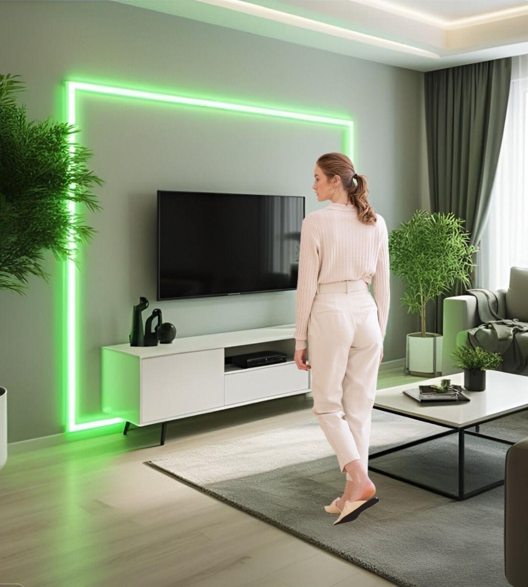 Cinta De Luces LED De Color Verde Decorativa Jhn-7