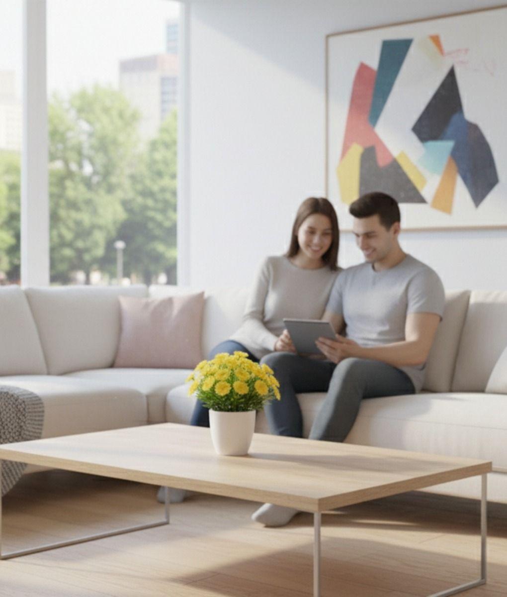 Set 2 Flores Artificiales Adorno Floral Silvestre Hogar Jhn-5