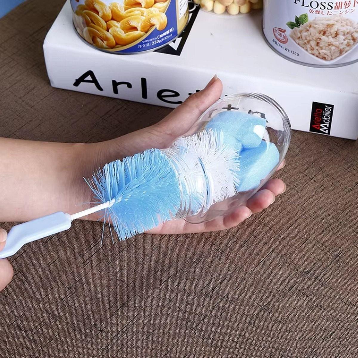 Set 10 Cepillos Limpia Mamadera Biberon Botellas Bebes Lau-2