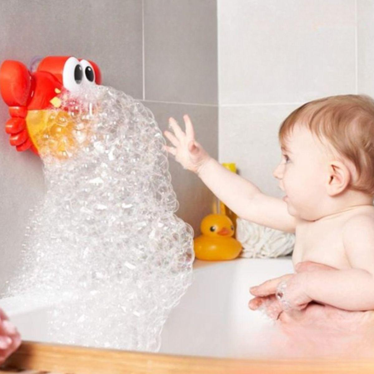 JUGUETE BAÑO BURBUJAS DUCHA MUSICAL CANGREJO BEBE LAU-6