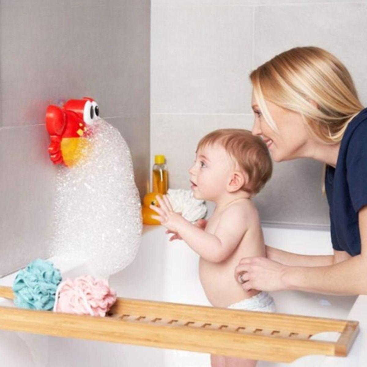 JUGUETE BAÑO BURBUJAS DUCHA MUSICAL CANGREJO BEBE LAU-7