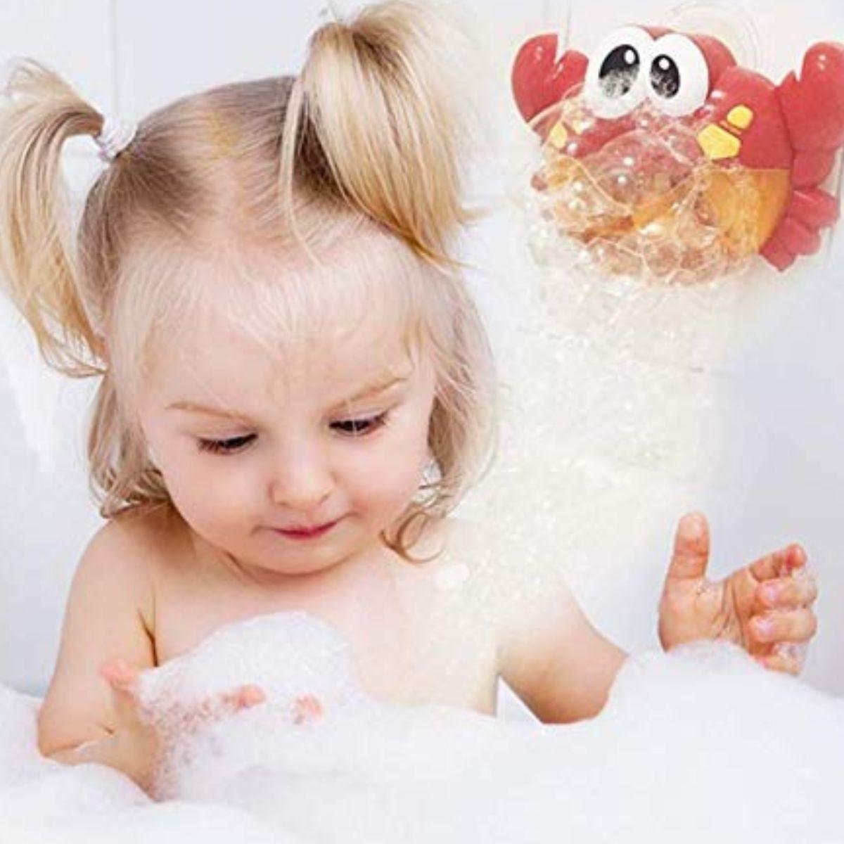 JUGUETE BAÑO BURBUJAS DUCHA MUSICAL CANGREJO BEBE LAU-9
