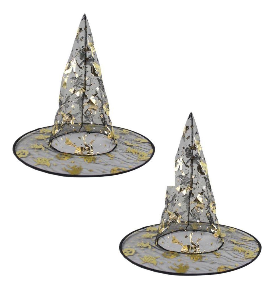 Sombrero Bruja Disfraz Halloween Unisex Pack x12 Jhn-1