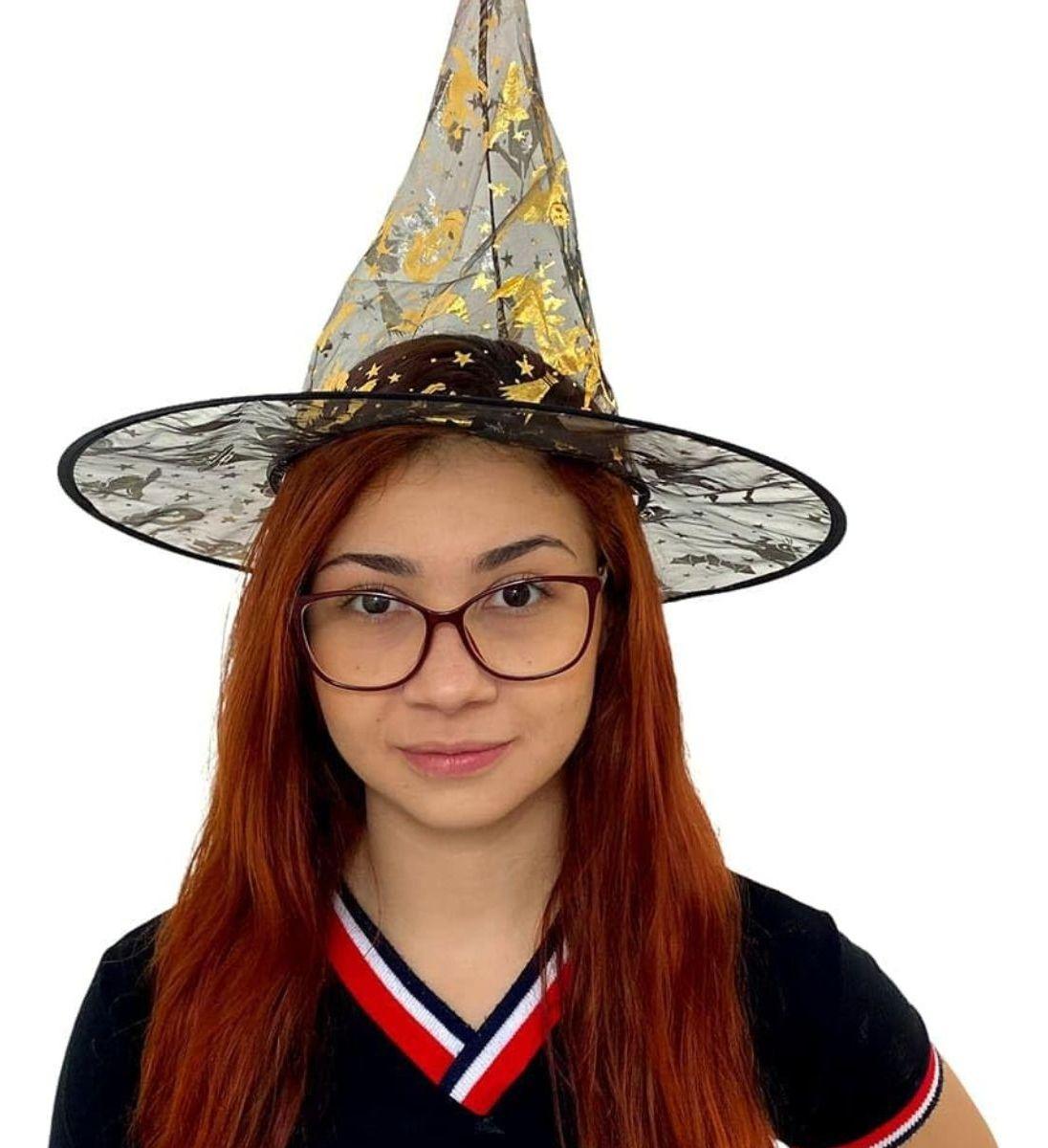 Sombrero Bruja Disfraz Halloween Unisex Pack x12 Jhn-3