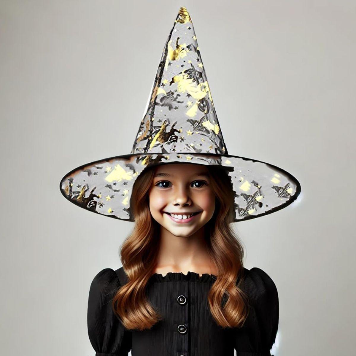 Sombrero Bruja Disfraz Halloween Unisex Pack x12 Jhn-4