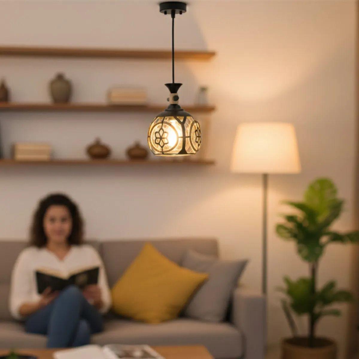 Lámpara Colgante Vintage Diseño Enrejado Estilo Retro Jhn-5