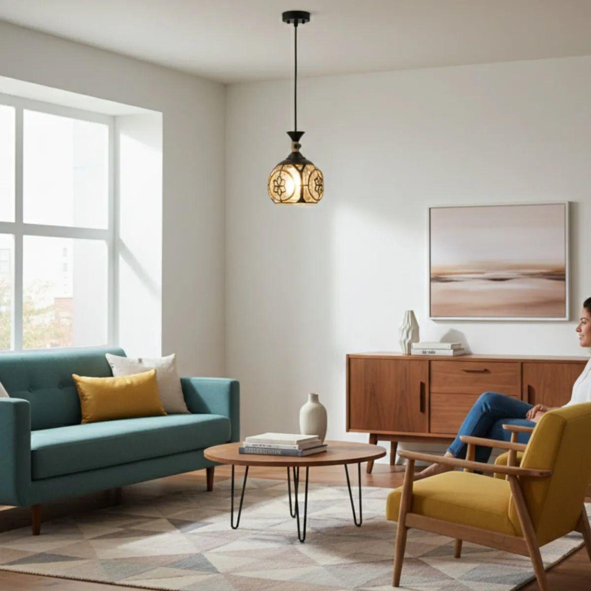 Lámpara Colgante Vintage Diseño Enrejado Estilo Retro Jhn-6