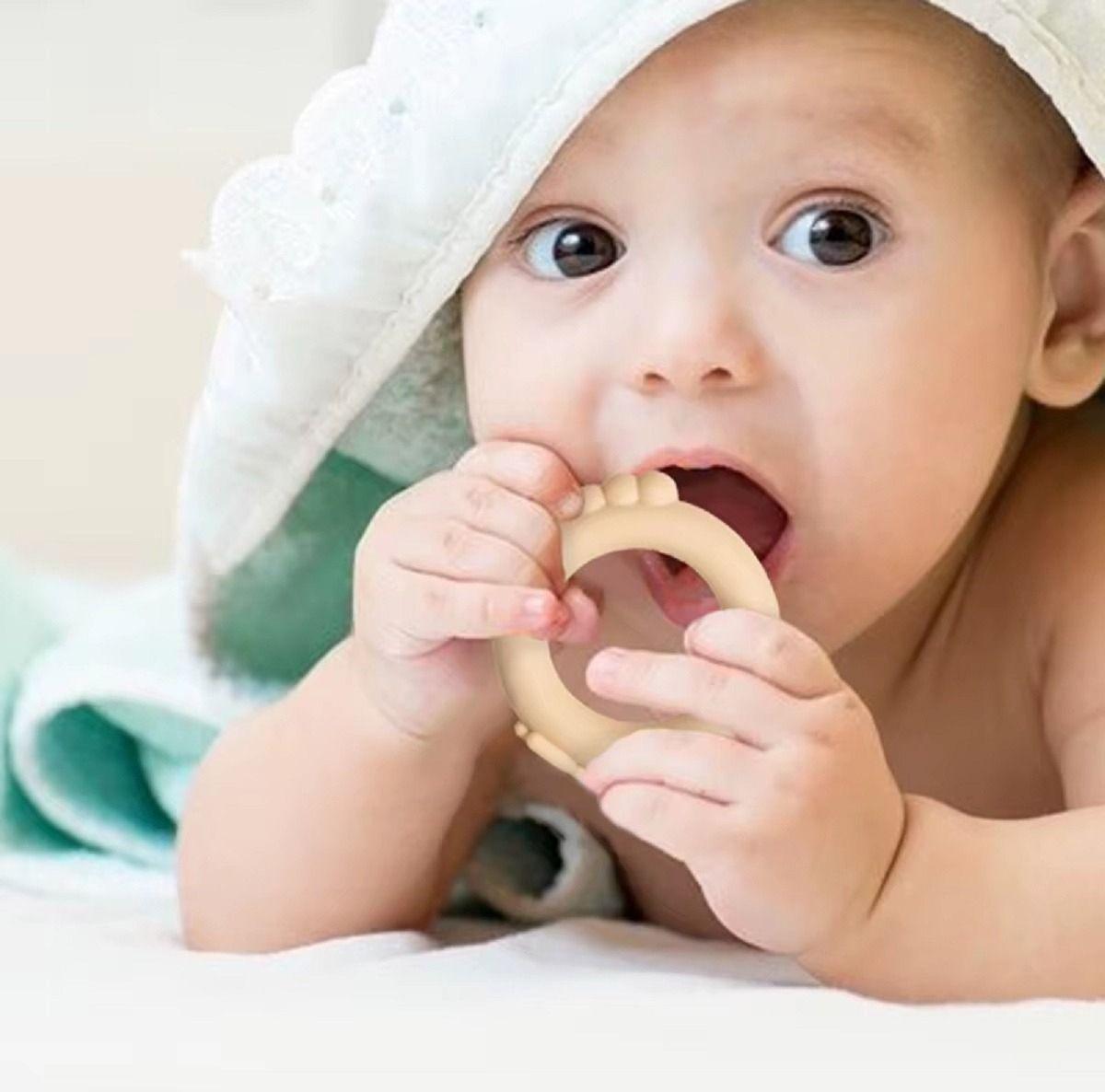 Set 8 Mordedor Silicona Juguete Alivio Encias Bebe Lau-2