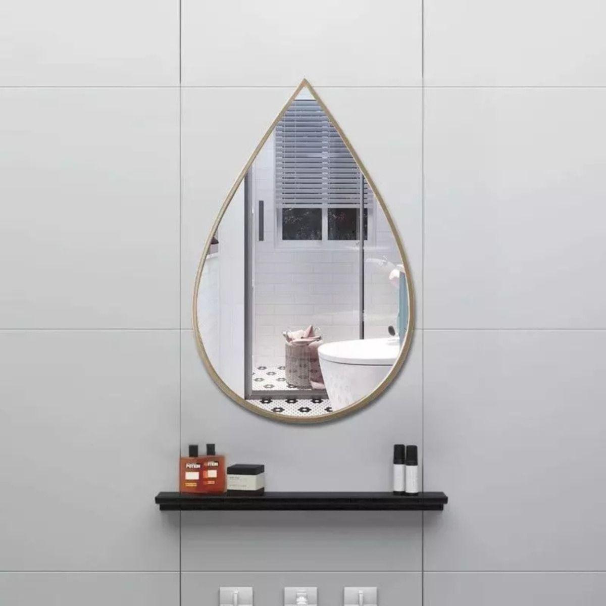 Set 3 Espejo Pared Decorativo Forma Gota Adorno Colgante Jhn-3