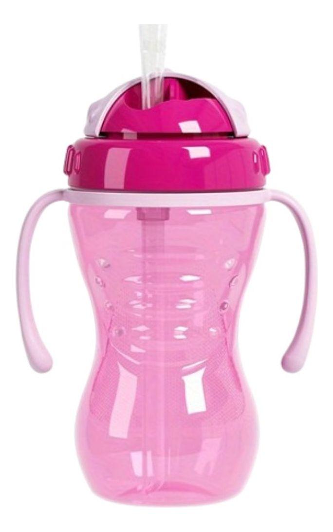 SET 2 VASOS ENTRENADOR CON PAJILLA CON ASA PARA BEBE LAU-0