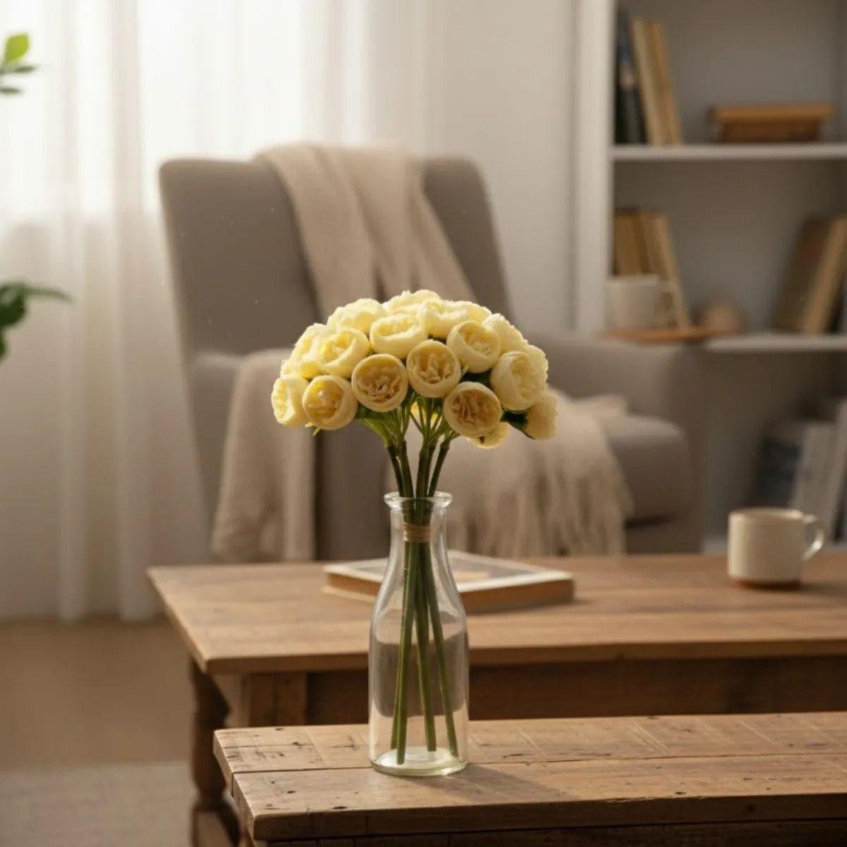 Set 2 Ramo Artificial Capullo Floral Adorno Decorativo Jhn-8