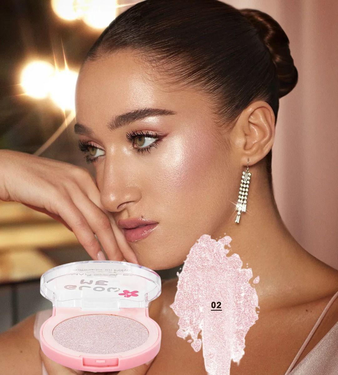 Set 4 Iluminador Polvo Gatito Brillo Natural Luminoso Jhn-2