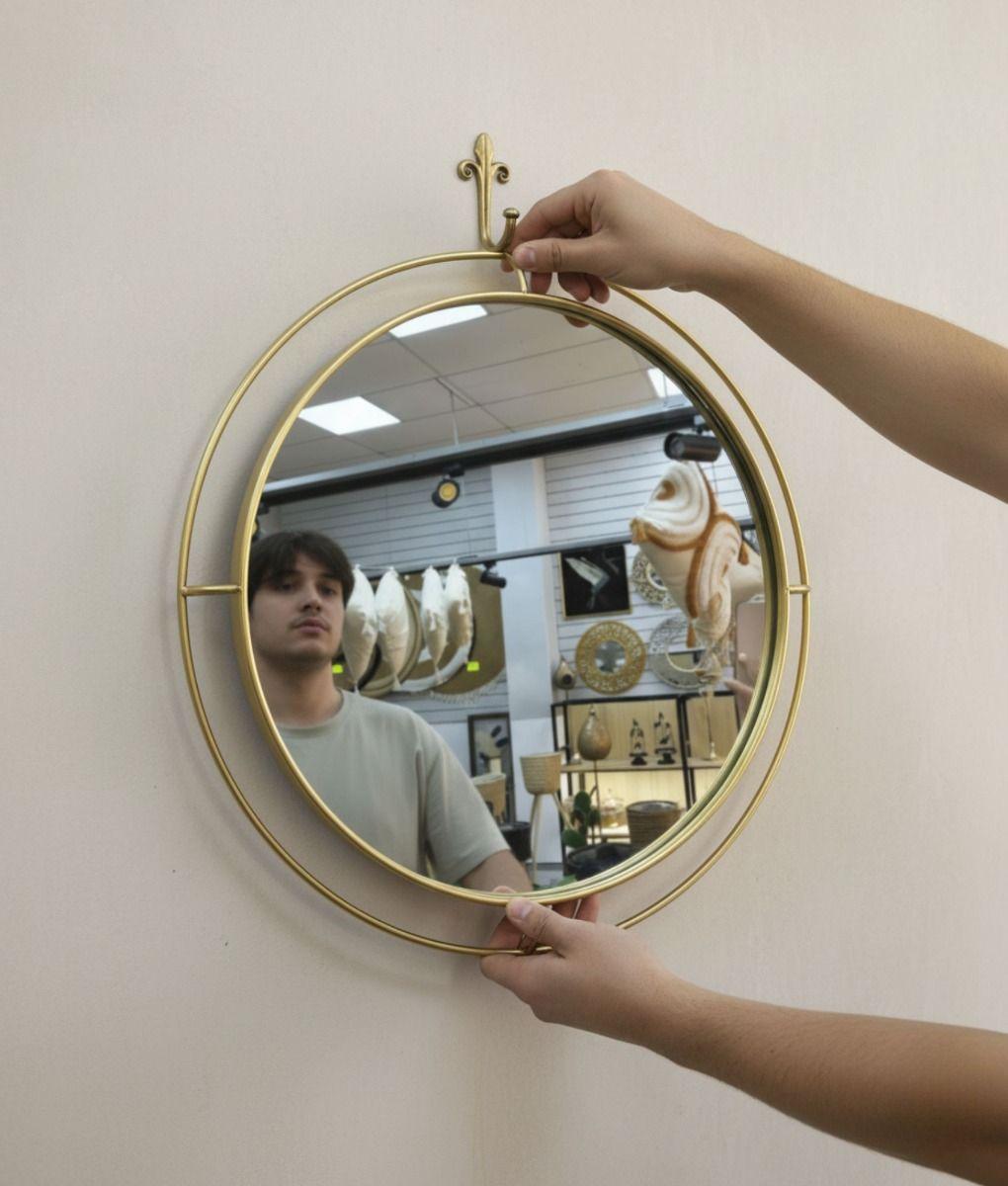 Espejo Pared Moderno Decorativo Marco Redondo Hogar Jhn-2