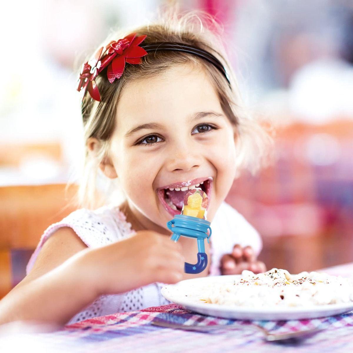 Set 4 Chupete Comedor Alimentador Silicona Repuesto Bebe Lau-1