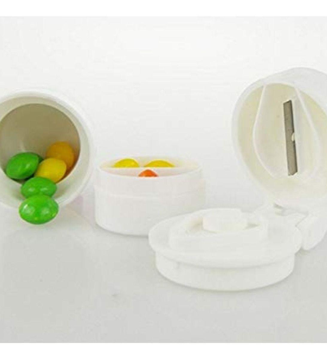 SET 7 PASTILLERO SEMANAL CORTA PASTILLA 4 EN 1 PORTATIL LAU-8