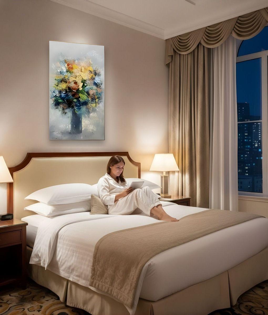 Cuadro Decorativo Flores Vibrantes Relieve Adorno Pared Jhn-4