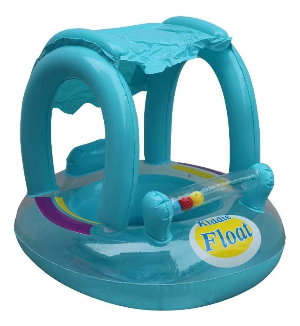 FLOTADOR INFLABLE PARA BEBE CAMPANA Y TOLDO PISCINA LAU-0